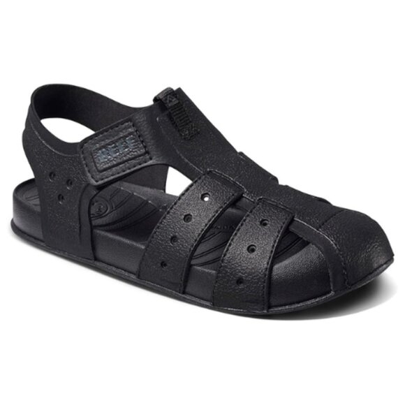 REEF Kids' Water Beachy Fisherman Sandal, Adjustable Straps Size 3 BLACK - Picture 1 of 6